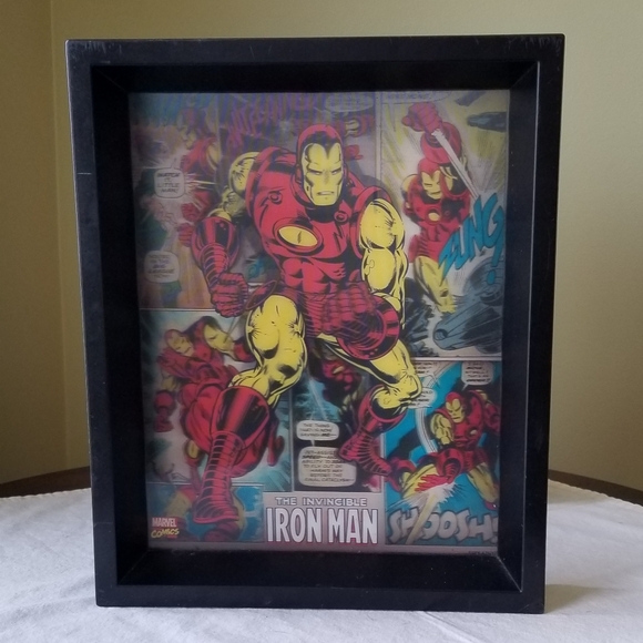Marvel - "Iron Man" and "Captain America" Framed Wall Art - Picture 2 of 9
